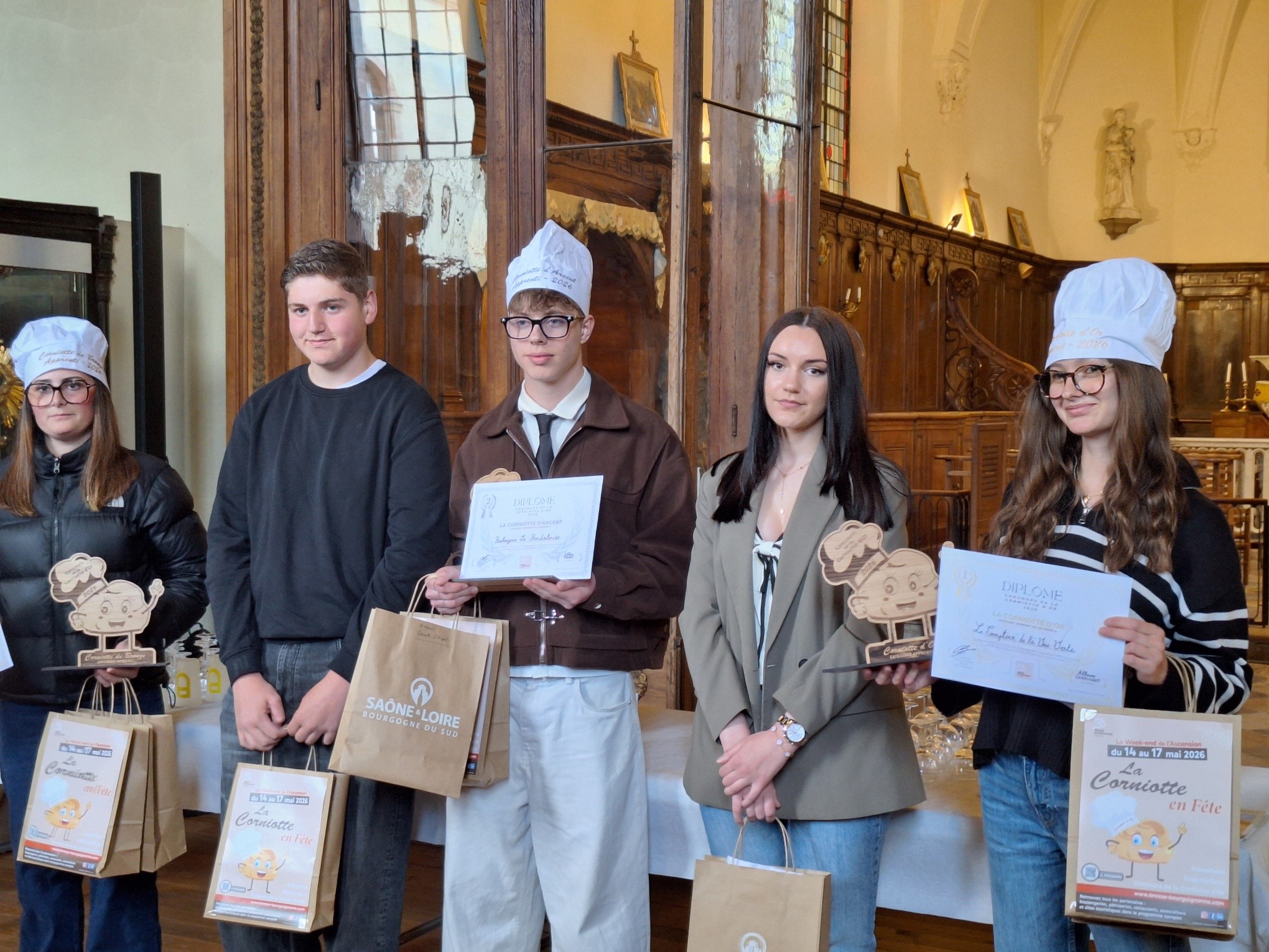 Lauréats apprentis Corniotte d'Or et apprentis participants