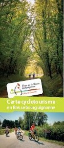 Carte Cyclotourisme en Bresse bourguignonne - 2022