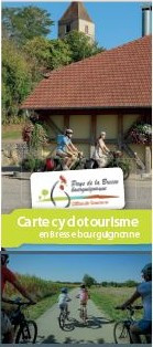 Carte Cyclotourisme en Bresse bourguignonne - 2022