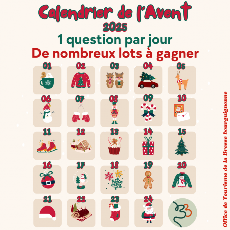 Jeu Calendrier de l'Avent 2025