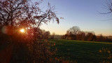 Meix Gagnard coucher du soleil a novembre
