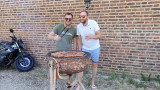 Grand barbecue tournant très originelle - 2