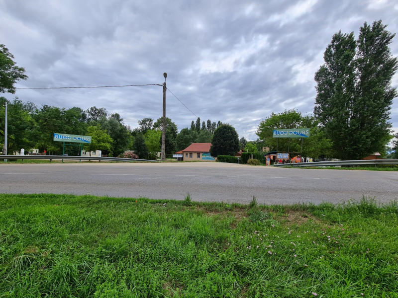 L'entrée du camping Bijou du Doubs