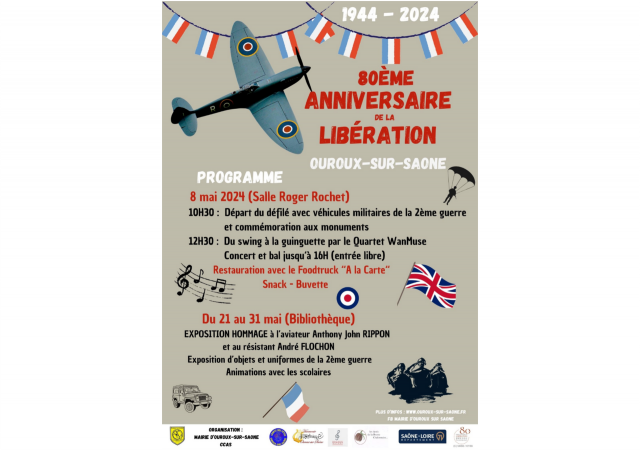80ème anniversaire de la Libération à Ouroux-sur-Saône