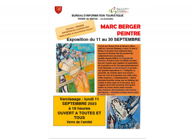 Exposition Marc Berger Pierre de Bresse