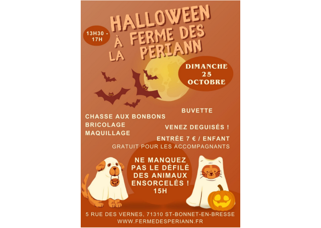 Halloween a la Ferme des Periann