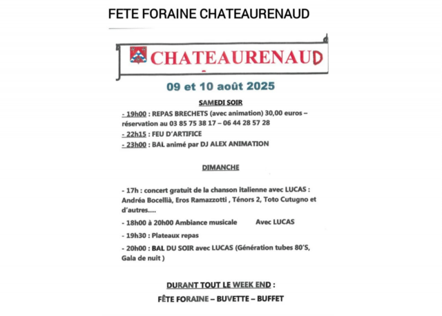 Fête châteaurenaud