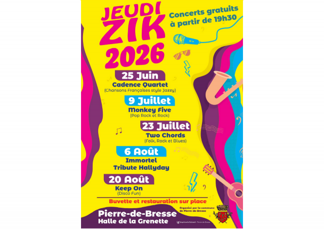 Affiche JEUDIZIK 2026