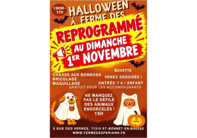Halloween a la Ferme des Periann