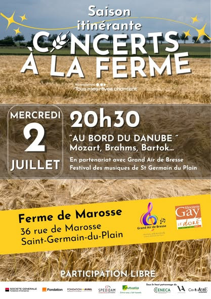 Concert à la ferme (Marosse) le 2 juillet