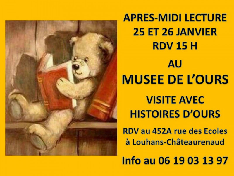 APRES-MIDI LECTURE AU MUSEE DE L'OURS
