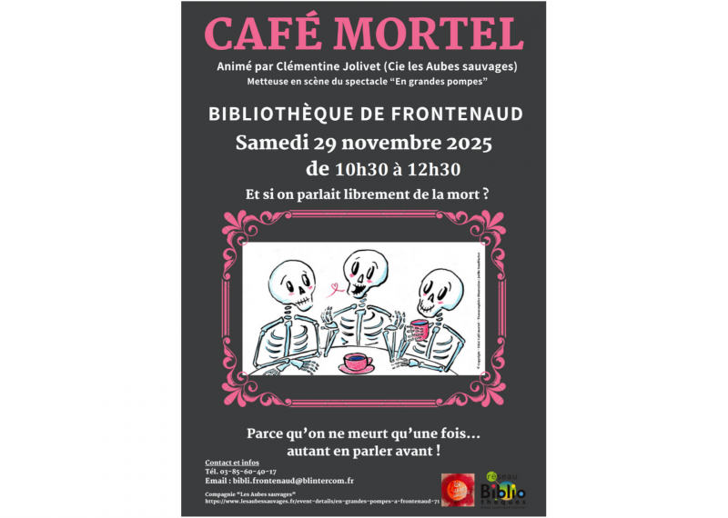 Café mortel - © Thanatosphère, illustration Joëlle Stauffacher Café mortel
