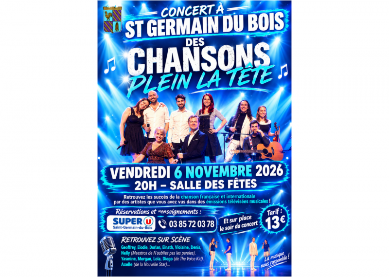 Concert : Des chansons plein la tête Concert : Des chansons plein la tête