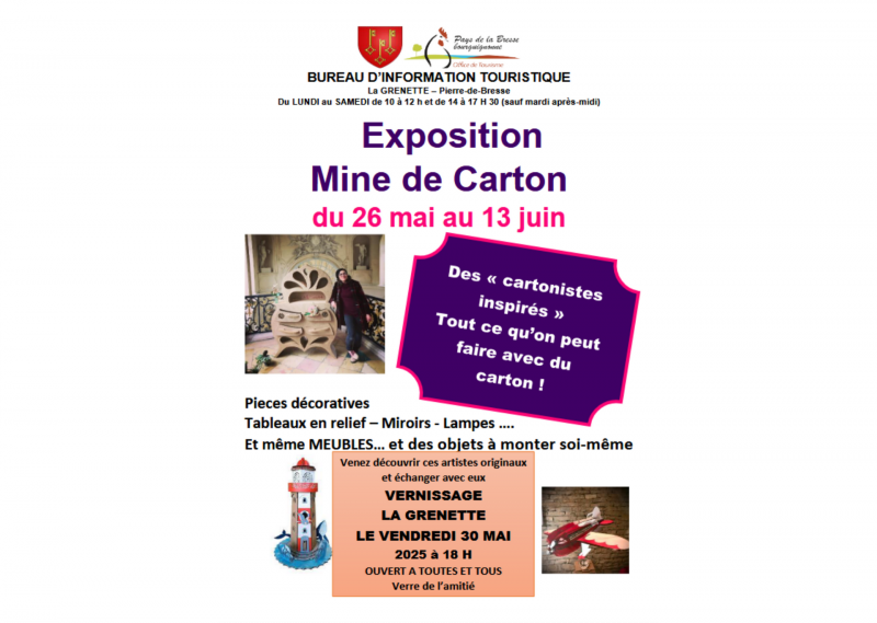 Exposition Mine en carton