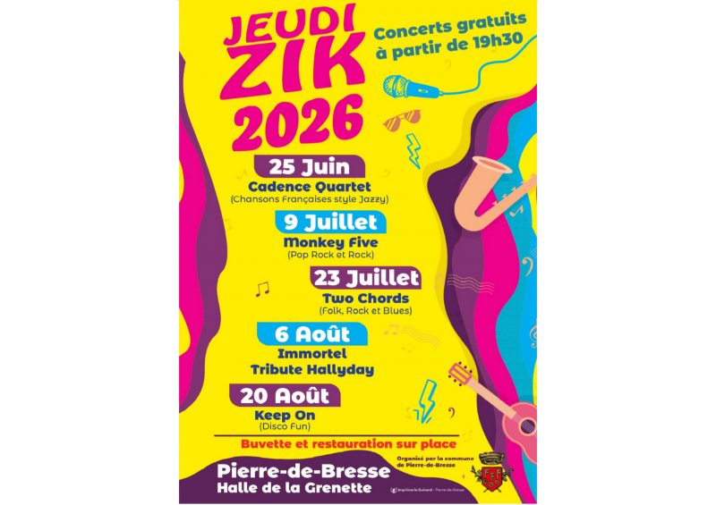 Affiche JEUDIZIK 2026