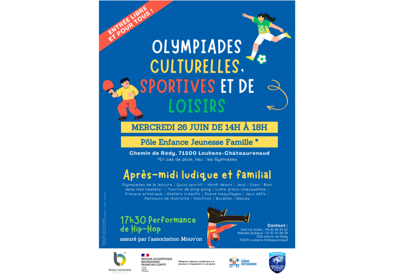 Affiche Olympiades Culturelles, Sportives et de Loisirs