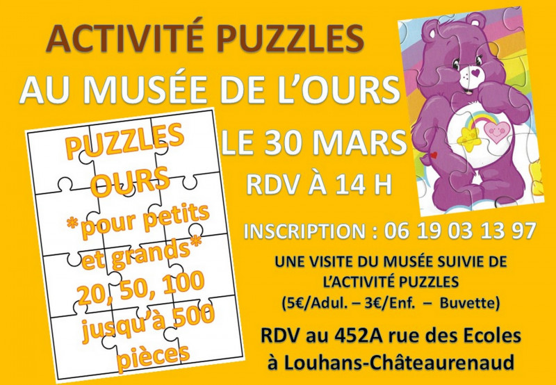 APRES-MIDI PUZZLES AU MUSEE DE L'OURS